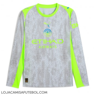 Camisa de Futebol Manchester City Equipamento Alternativo 2025-26 Manga Comprida Camisa de Futebol Manchester City Equipamento Alternativo 2025-26 Manga Comprida
